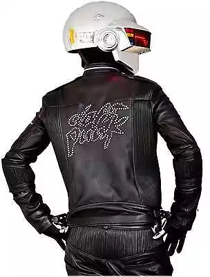 Daft Punk Electroma Get Lucky Leather Jacket With Zipper And Stitching In Black • $114.99