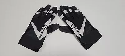 NIke Baseball/Soft Adult Batting Gloves Black  Size Small  Soft Leather • $28