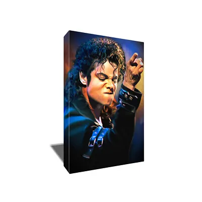 King Of Pop MICHAEL JACKSON Poster Photo Painting Artwork On CANVAS Wall Art • $48