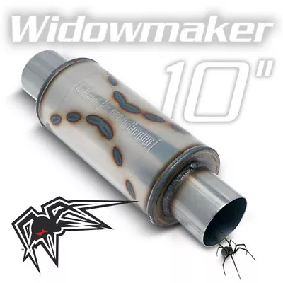 Black Widow Exhaust BW0013-3 Stainless Steel Round Exhaust Muffler • $129