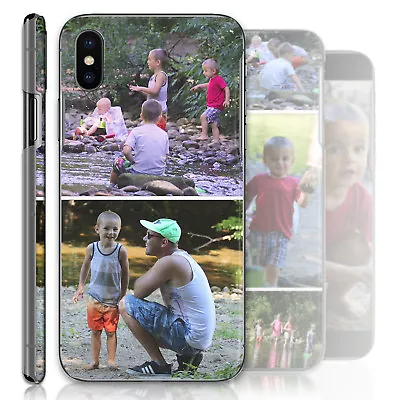 Personalised Phone Case Custom Photo Collage Hard Cover Personalize With Images • £4.99