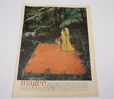 Magee Carpet Tiger Tones Magazine Ad Print Design Advertising • $12.99