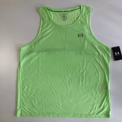 Under Armour Streaker 2.0 Shift Mens Running Vest-Green Sz 2XL • $33.60