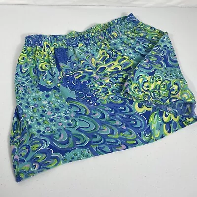 Lilly Pulitzer Skirt Women's Size Medium Peacock Colors Short • $16.40