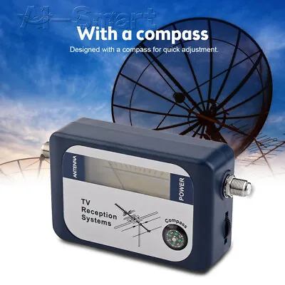 £17.08 • Buy DVB-T Digital Satellite Signal Finder Detector TV Antenna Strength Meter Compass