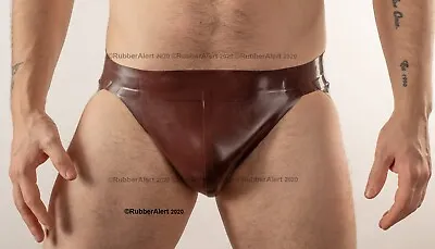 SALE OFFER: Mens RUBBER JOCkSTRAP 0.8mm Rubber Chocolate Brown Size  32  M • $18.32