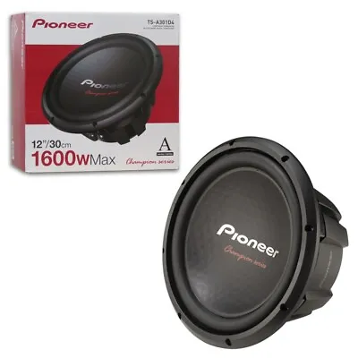 Pioneer Ts-a301d4 12  12 Inch Dual 4 Ohm Voice Coil Car Component Sub Subwoofer • $89.99