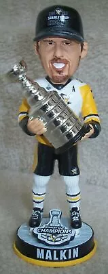 Evgeni Malkin Pittsburgh Penguins NHL Stanley Cup Bobblehead And Hat By FOCO NIB • $37.49