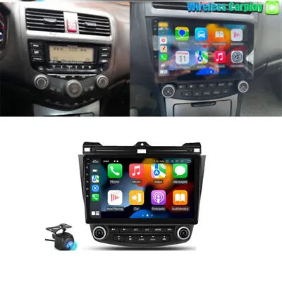 10.1  Android Stereo Car Radio GPS Head Unit Carplay For Honda Accord 2003-2007 • $225.13