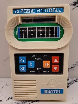 Vintage 2000 Mattel Classic Football Electronic Handheld Game Tested Works • $25