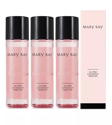 LOT OF 3 Mary Kay Oil-Free Eye Makeup Remover 3.75 Fl. Oz. Each Free Shipping • $54.80