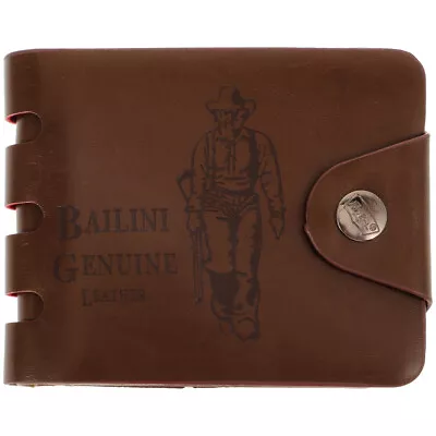 Men Wallet With Zipper Pocket Vintage Genuine Slim Money Clips Cases • $10.78