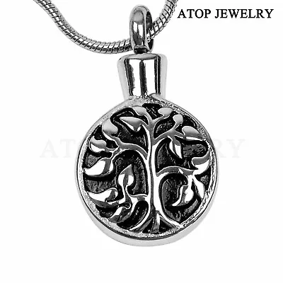 NEW Tree Of Life Cremation Jewelry - Urn Necklace For Ashes - Keepsake Memorial • $11.99