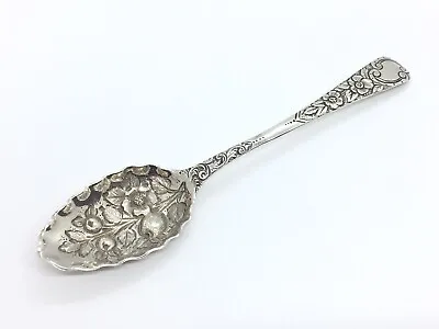 £65 • Buy Antique Georgian Solid Sterling Silver Fruit Berry Teaspoon Spoon 13cm / 14g