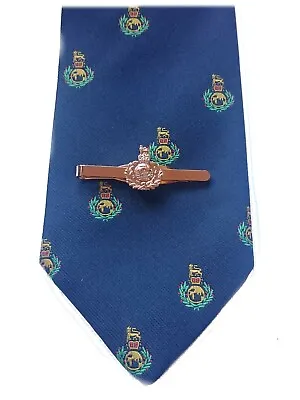 £21.99 • Buy Royal Marines Cap Badge Motif Tie & Gold Tie Clip Set P300