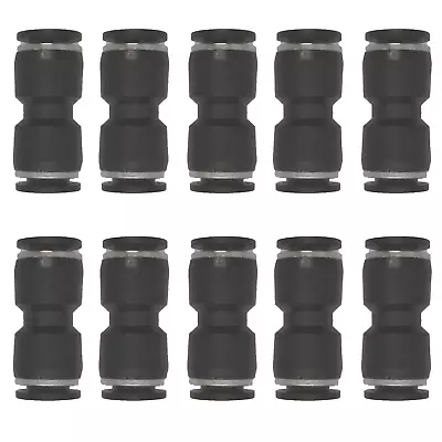 3/8  OD X 3/8  OD Pneumatic Quick Connector Push To Connect Fittings Straight Un • $20.84