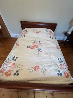 New Kingsize Patchwork Quilt Reversible Cotton Quilted Bedspread RRP £235.00 • £95