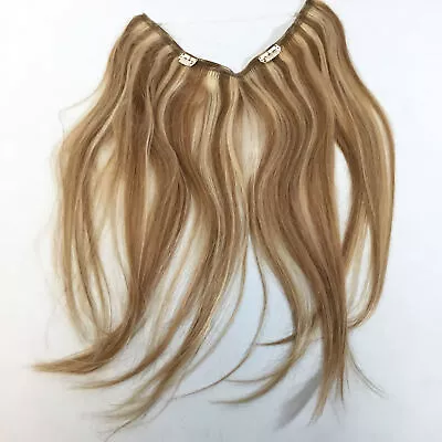 MY-LADY Womens Golden Brown Invisible Wire Hair Extensions  16 Inch • $39.99