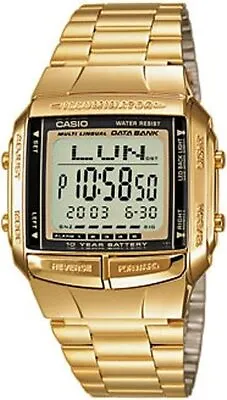 Casio UnisexDigital Data Bank Quartz WatchGold/Silver DB-520 12 Months Warranty • $127.96