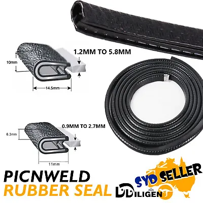 Flexible Rubber Edge Trim Pinchweld U Channel Protect Sharp Toolbox Marine Seals • $23.23