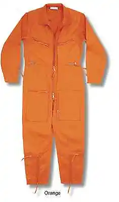 Flying Suit Flight Pilot Continental Aviator Army Force Coverall Boiler Orange • £53.19