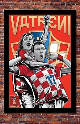 $14.95 • Buy 2018 World Cup Soccer Russia | TEAM CROATIA Poster | 13 X 19 Inches
