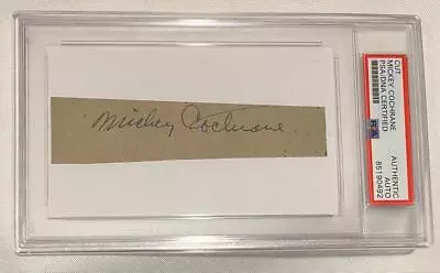 Gordon  Mickey  Cochrane - Signed / Autographed Cut / Album Page - PSA/DNA • $399.99