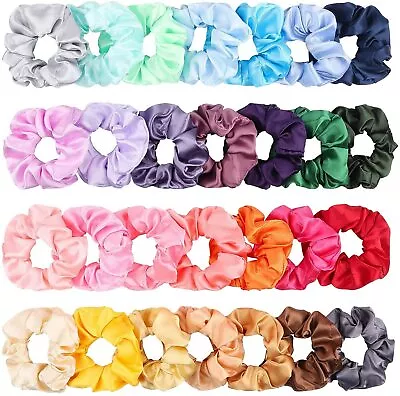 Multi Pack Hair Scrunchies Velvet Scrunchy Bobbles Elastic Hair Bands Holder UK • £7.99