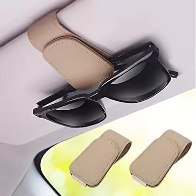 2 Packs Sunglass Holder For Car Sun Visor Magnetic Eyeglass Hanger Clip For ... • $17.75