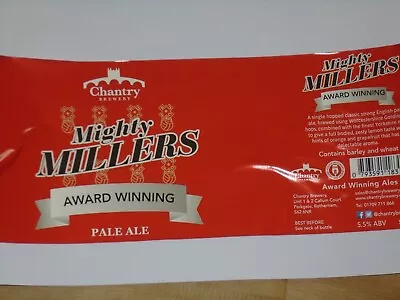 Chantry Brewery Bottle Label • £1.25