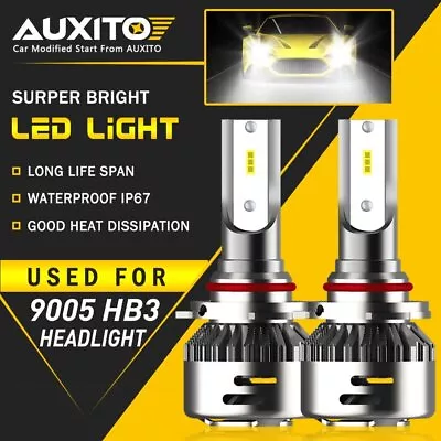 2x 9005 Car LED Headlight Fog / High Beam Light COB Bulb 6500K Conversion Bulbs • $23.01