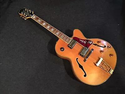 Used Epiphone Emperor Joe Pass Model Natural Tiger Stripe 3.0kg W/GB • $1036.92