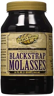 Golden Barrel Unsulfured Black Strap Molasses 32 Oz • $16.71