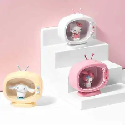Sanrio Night Light LED Hello Kitty Melody Cinnamoroll TV Model Bedroom Desktop • £14.35