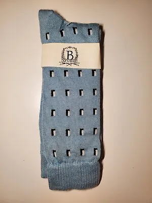 Men's Cashmere Blend Socks B.studio (B.ella Private Label) Sz 10-13 Light Blue • $18