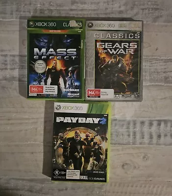 Xbox 360 Mass Effect Gears Of War Payday 2 • $34.99