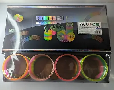  Rainbow Magic Spring Coil Slinky Fun Toy Stretching Bouncing 12x Pack New • £14.99