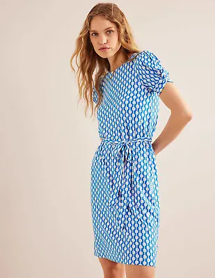 BodenKnot Detail Jersey Mini Dress Moroccan Blue New With Tag • $28