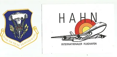 2  Decals  Hahn Air Base - Then And Now • $50