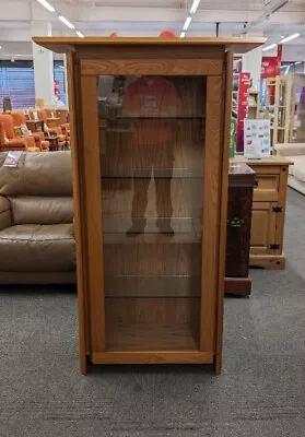 A Contemporary Prestige Solid Oak 4 Shelf Display Cabinet - CS W60  • £62