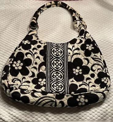 Vera Bradley Purse Tote Night &  Day-black And White Floral Pattern • $24.95