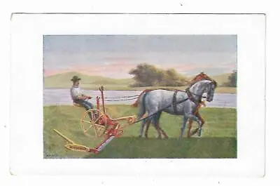 Old Trade Card International Harvester Company ZURICH Horse Drawn Sickle Mower • $27.25