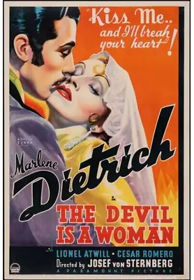 Marlene Dietrich The Devil Is A Woman Movie Poster Print 17 X 12 Reproduction • $16.95