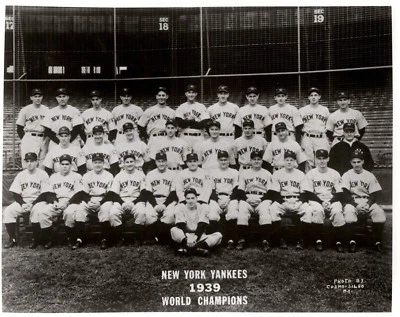 $3.50 • Buy New York Yankees 1939 Team Photo 8x10 World Series Champs Joe Dimaggio Yankees 