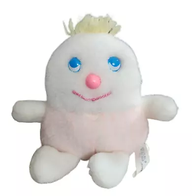 Vintage Eden Humpty Dumpty Plush Pink Stripes 5  Stuffed Animal Rattle Baby Toy • $14
