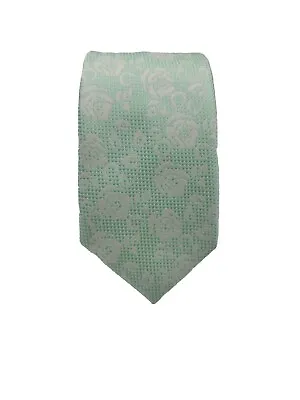 Jonathan David Skinny Tie Mint Green Rose Floral NeckTie Polyester 58  X 2.25   • $9.99