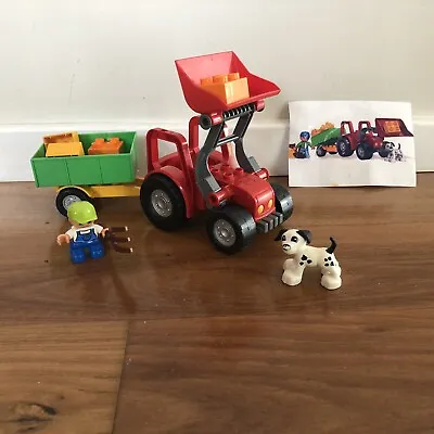 Duplo - Red Tractor Set - 5647 (Incomplete) • $8