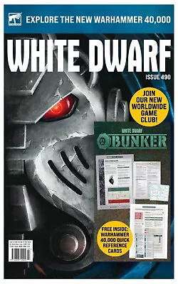 Games Workshop - Warhammer - White Dwarf Magazine Issue 490 (July 2023) NEW • £6.99