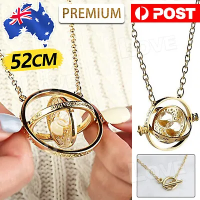 $4.95 • Buy Harry Potter Gold Tone Hourglass Necklace Pendant Time Turner Hermione NEW