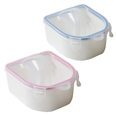 2 Pcs Nail Soaking Bowl For Manicure And Acrylic Gel Polish Remover Blue Pink • $11.89